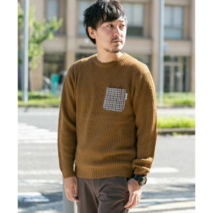 楽天市場 メンズセーター ハリスツイードポケット付ニット アーバンリサーチ サニーレーベル メンズ Urban Research Sonny Label 丸井 マルイ 楽天市場店