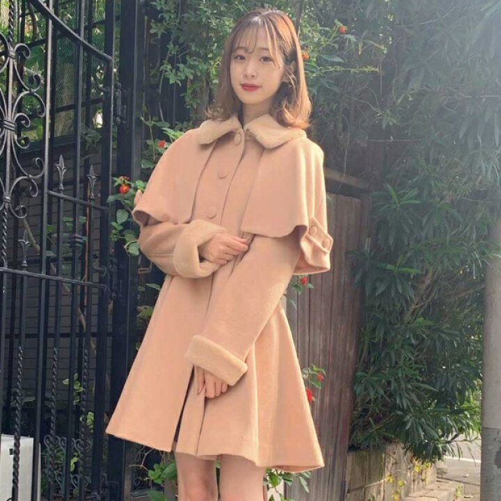 楽天市場 ケープ付エコファーカラーコート ティティ アンドコー Titty Co 丸井 マルイ 楽天市場店