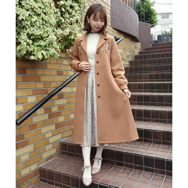 楽天市場】ローズ刺繍開衿コート/an another angelus／アンアナザー 