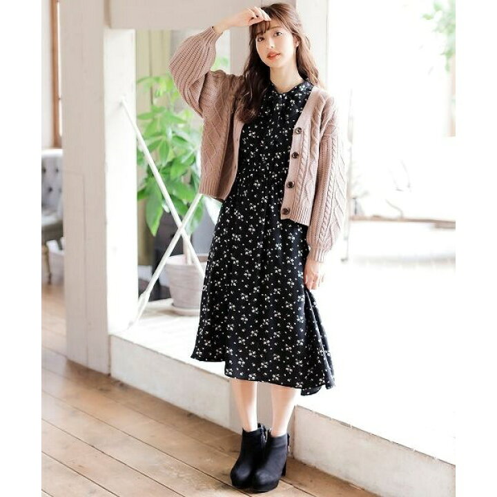 楽天市場 花柄ボウタイワンピース イング Ingni 丸井 マルイ 楽天市場店