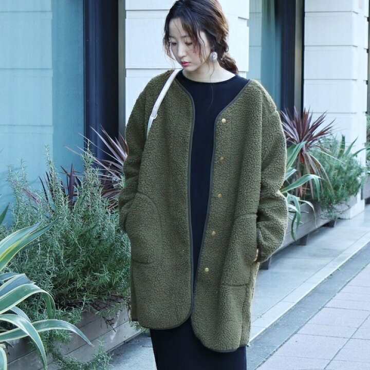 楽天市場】【WEB限定】ボアノーカラーパイピングジャケット（コート 