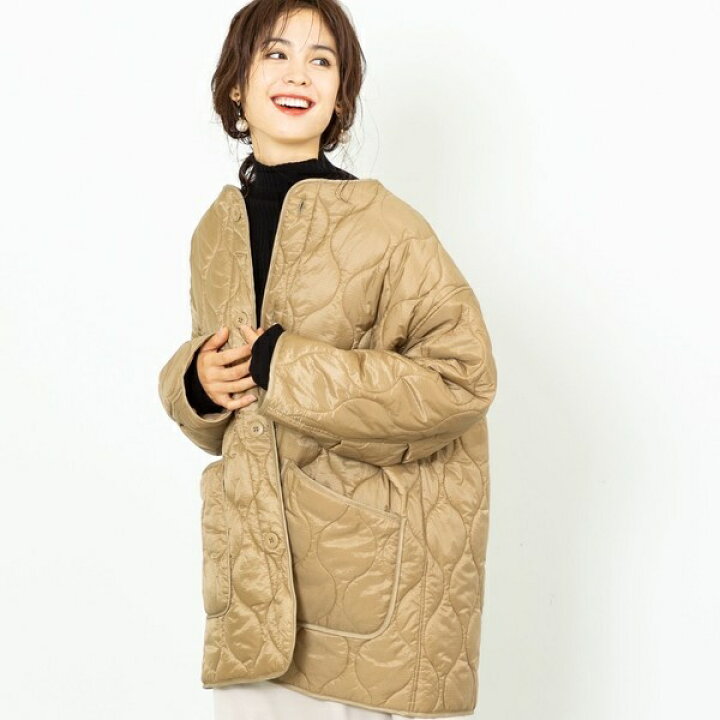 楽天市場 キルティングビッグジャケット コート アウター 中綿 コーエン レディース Coen 丸井 マルイ 楽天市場店