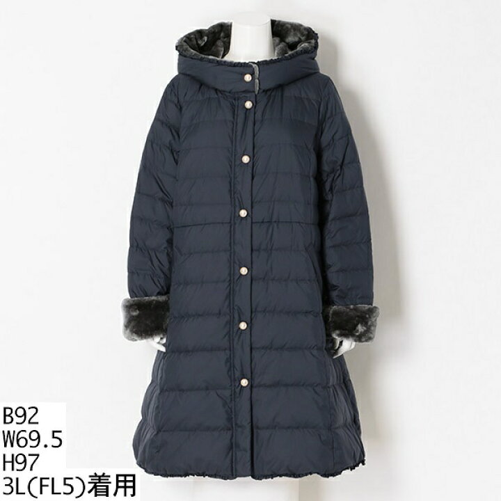 楽天市場】【3L】ドールダウンコート／フランシュリッペ（大きい 