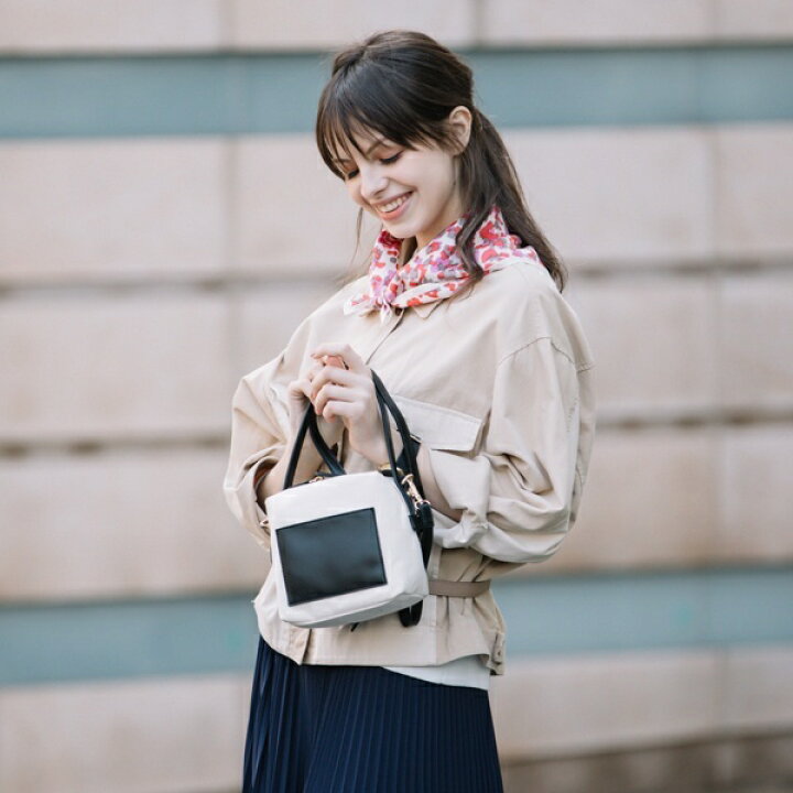 楽天市場 ボックス型キャンバスミニショルダーバッグ カシュカシュ 丸井 マルイ 楽天市場店