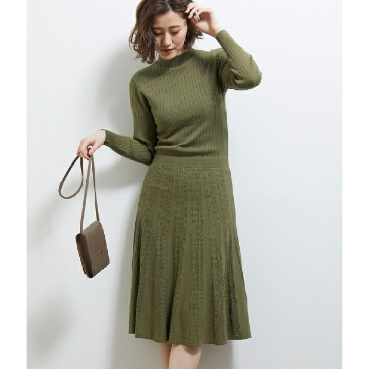 楽天市場 レーススカートニットワンピース ロペピクニック 丸井 マルイ 楽天市場店