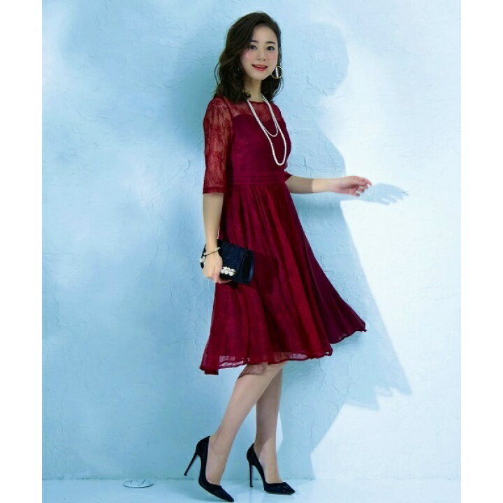 楽天市場 シャンテリーレースドレスワンピース 結婚式 お呼ばれ対応フォーマルパーティードレス ルイルエブティック Ruirue Boutique 丸井 マルイ 楽天市場店