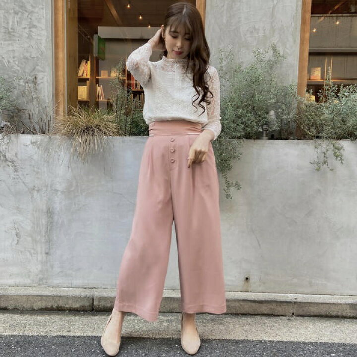 楽天市場 サス付きワイドパンツ ミッシュ マッシュ Misch Masch 丸井 マルイ 楽天市場店