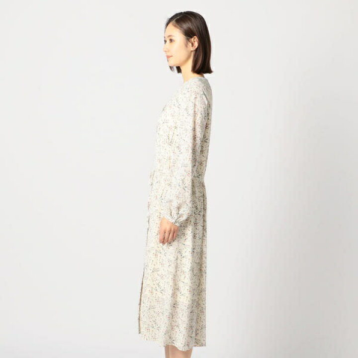 楽天市場 花柄前開きボタンワンピース ミューズ リファインド クローズ Mew S Refined Clothes 丸井 マルイ 楽天市場店