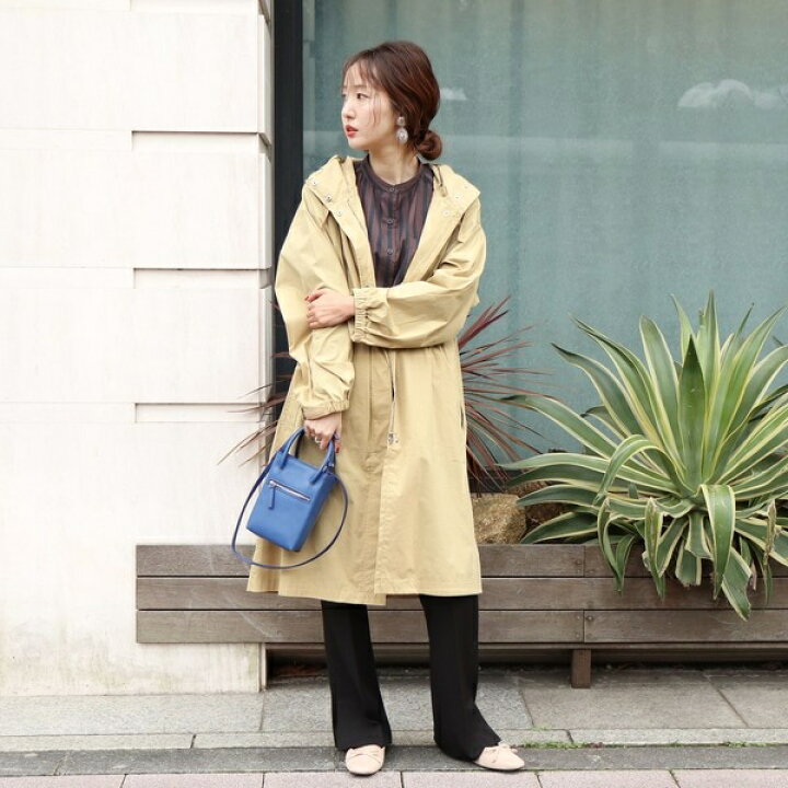 楽天市場 撥水ロングモッズコート スプリングコート 春アウター フーデットコート フーディコート コーエン レディース Coen 丸井 マルイ 楽天市場店