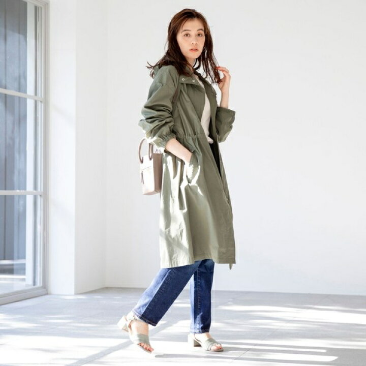 楽天市場 撥水ロングモッズコート スプリングコート 春アウター フーデットコート フーディコート コーエン レディース Coen 丸井 マルイ 楽天市場店