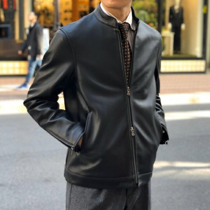 ノーリーズ☆シープスキン レザー ライダースジャケット