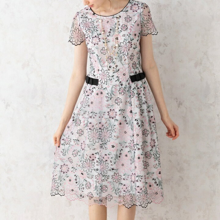 楽天市場】フラワーチュール刺繍ワンピース／ローズティアラ（Rose  