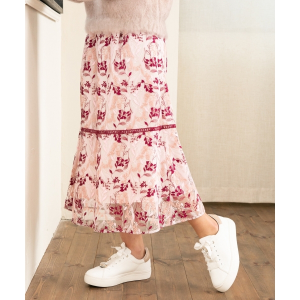 【楽天市場】【TOCCA LAVENDER】Wavy Embroidery スカート 