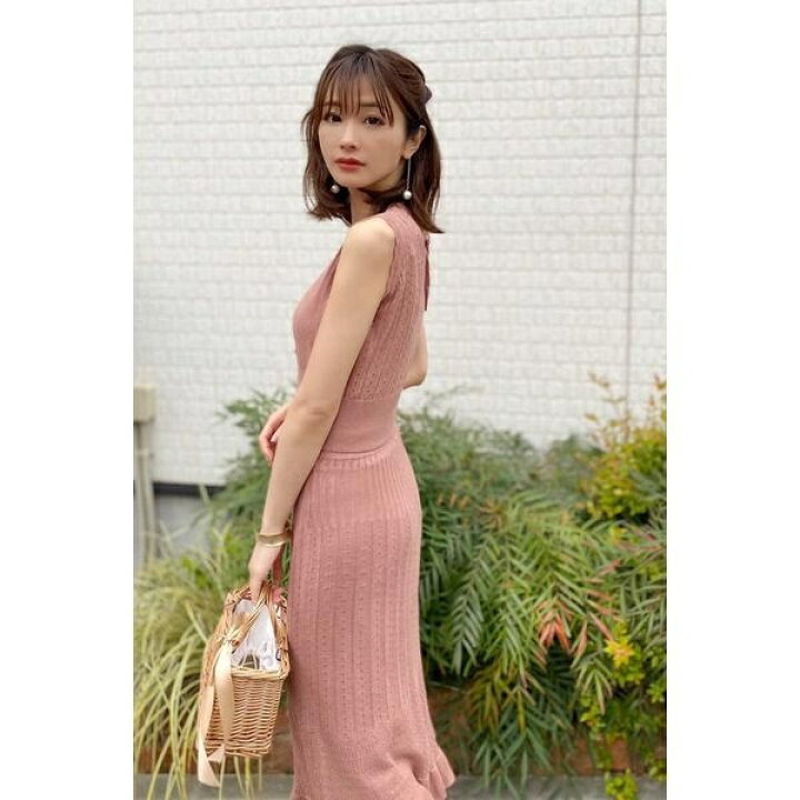 楽天市場】《田中みな実さん着用》◇レーシーアイレットニットアップ  