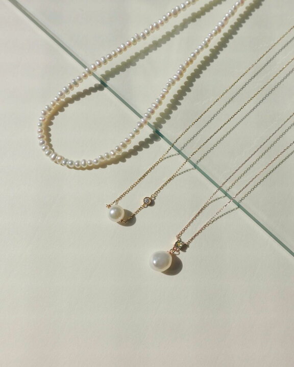 楽天市場】K18YG ピュア・クレーム ネックレス／ ヴイエー ヴァン  