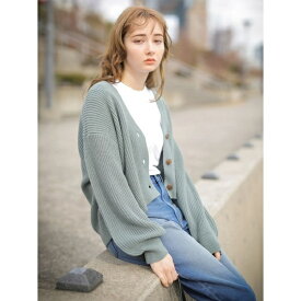 楽天市場 アースミュージック エコロジー ざっくりカーディガンの通販