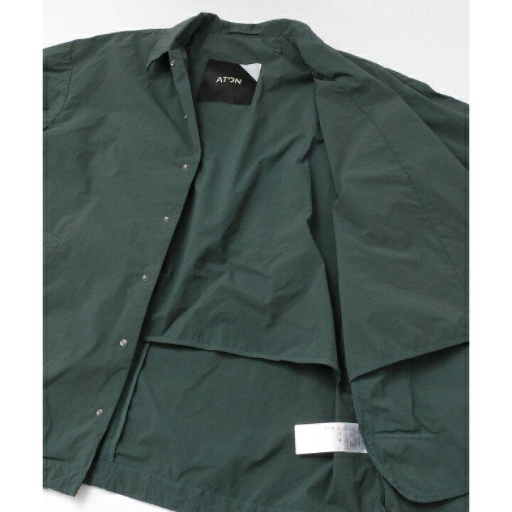 楽天市場】メンズジャケット(ATON VENTILE NYLON COACH JACKET 
