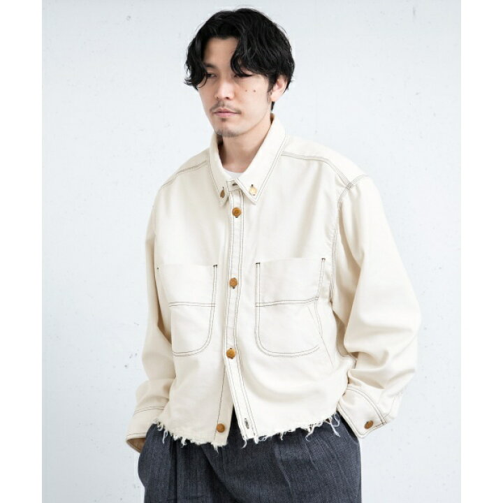 楽天市場】メンズコート(doublet HEAVY TWILL CUT-OFF JACKET 