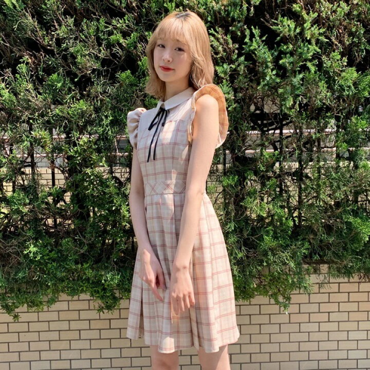 楽天市場 ボウタイチェックタックワンピース ティティ アンドコー Titty Co 丸井 マルイ 楽天市場店