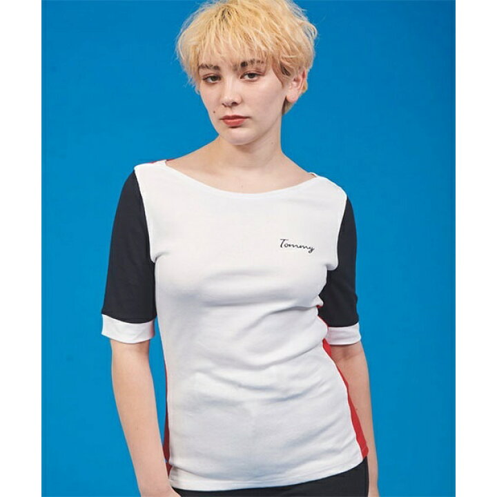 楽天市場 ボートネック Tシャツ トミーヒルフィガー レディース Tommy 丸井 マルイ 楽天市場店