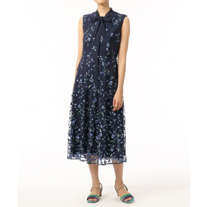 楽天市場】フラワースパンコール刺繍ワンピース／グレース  