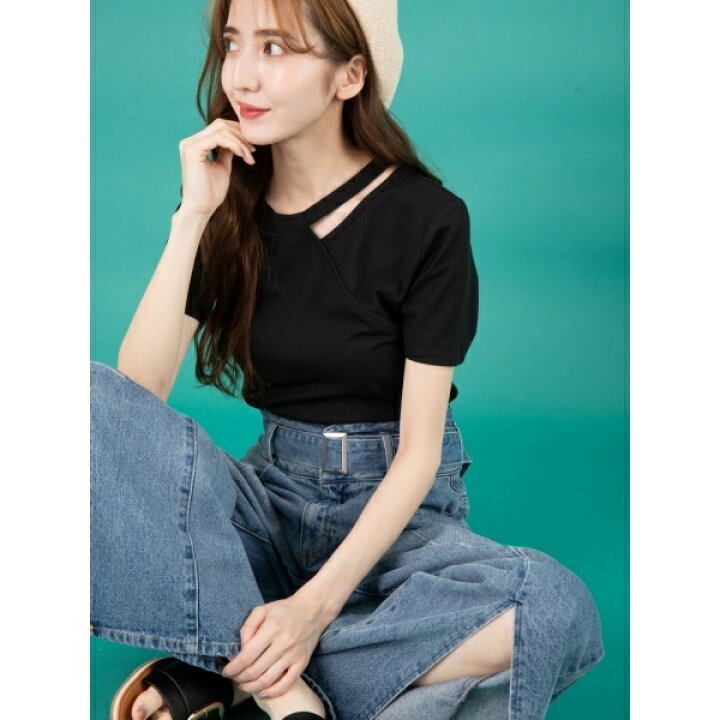 CECIL McBEE アシンメトリー トップス