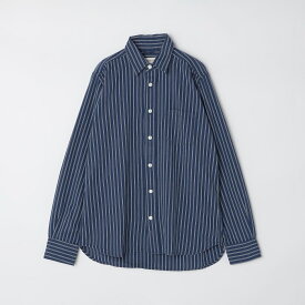 GROWN＆SEWN: Dean Shirt - Selvedge Indigo Stripe／シップス（SHIPS）
