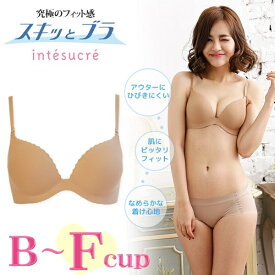 IBT240｜ スキッとブラ ブラジャー単品 モールド加工Tシャツブラ BCDEFカップ／アンテシュクレ（intesucre）