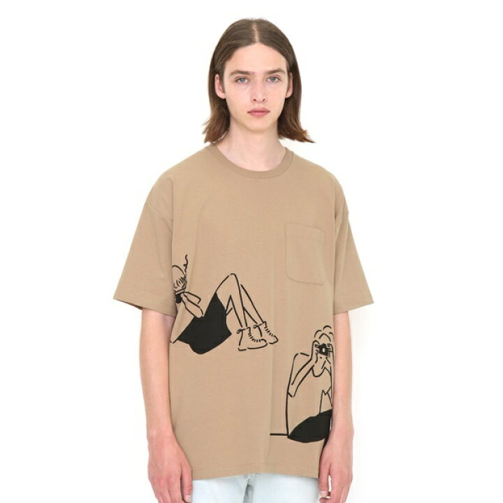 楽天市場 ユニセックス コラボレーションtシャツ カメラ 長場雄 グラニフ 丸井 マルイ 楽天市場店