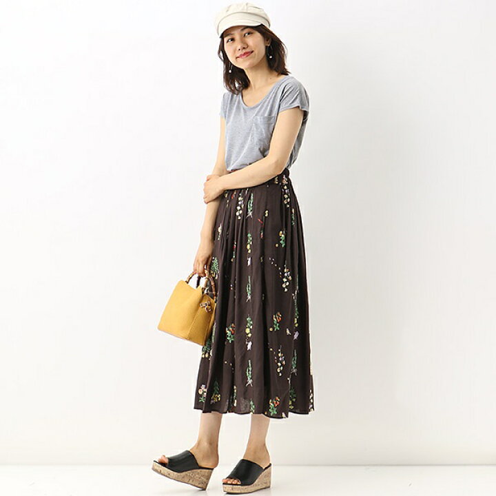楽天市場】ちくちくガーデニングロングスカート／フランシュリッペ  