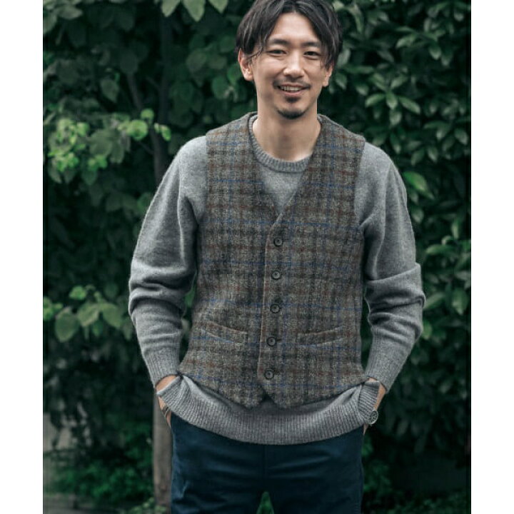 楽天市場】メンズベスト(ハリスツイードベスト)／アーバンリサーチ 