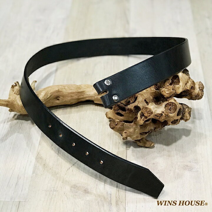 ショルダーレザー ベルト 牛革 1枚革 日本製 40mm幅 36インチ ウインズハウス WINS HOUSE 丸井 マルイ 店
