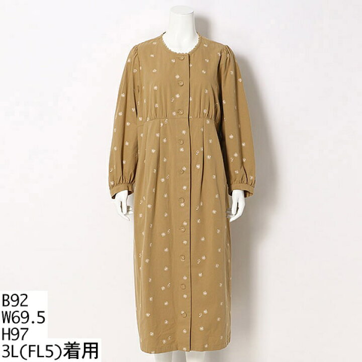 楽天市場】ﾏｰｶﾞﾚｯﾄ刺繍ﾜﾝﾋﾟｰｽ／フランシュリッペ（大きいサイズ  
