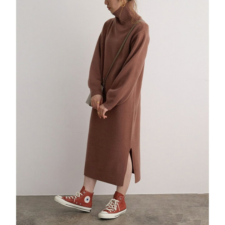 楽天市場】【カシミヤ混高品質ウール素材】タートルネックロング  
