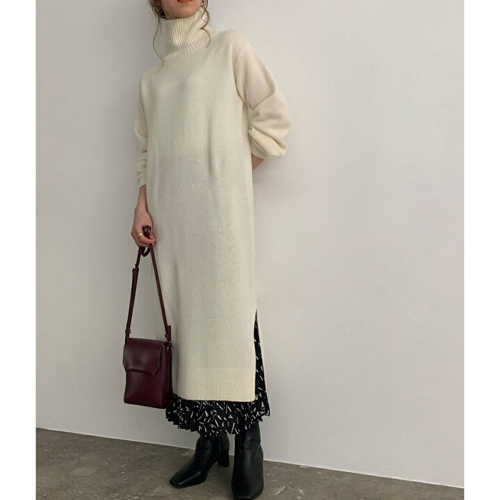 楽天市場】【カシミヤ混高品質ウール素材】タートルネックロング  