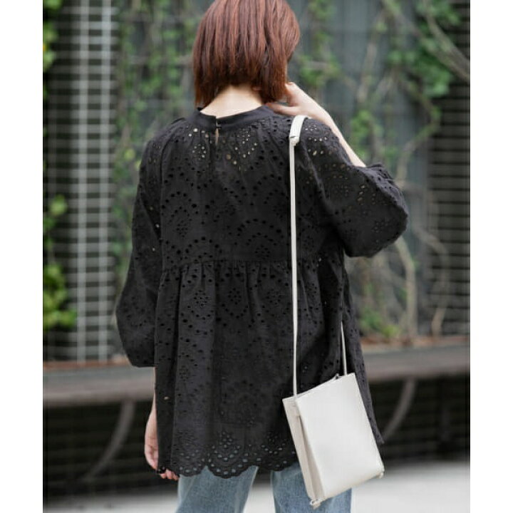 楽天市場】レディスシャツ(【WEB限定】2WAYカットワークレースブラウス 