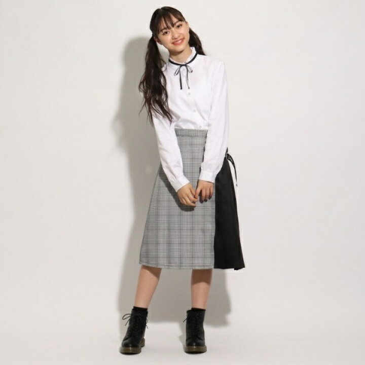 楽天市場 卒服 リボン付きロングラップスカート ピンクラテ Pink Latte 丸井 マルイ 楽天市場店
