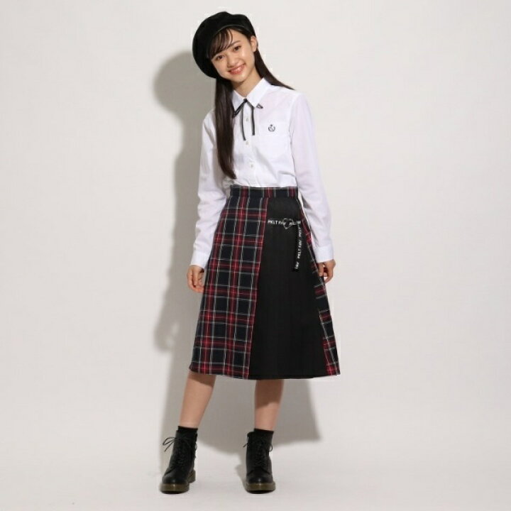 楽天市場 卒服 リボン付きロングラップスカート ピンクラテ Pink Latte 丸井 マルイ 楽天市場店