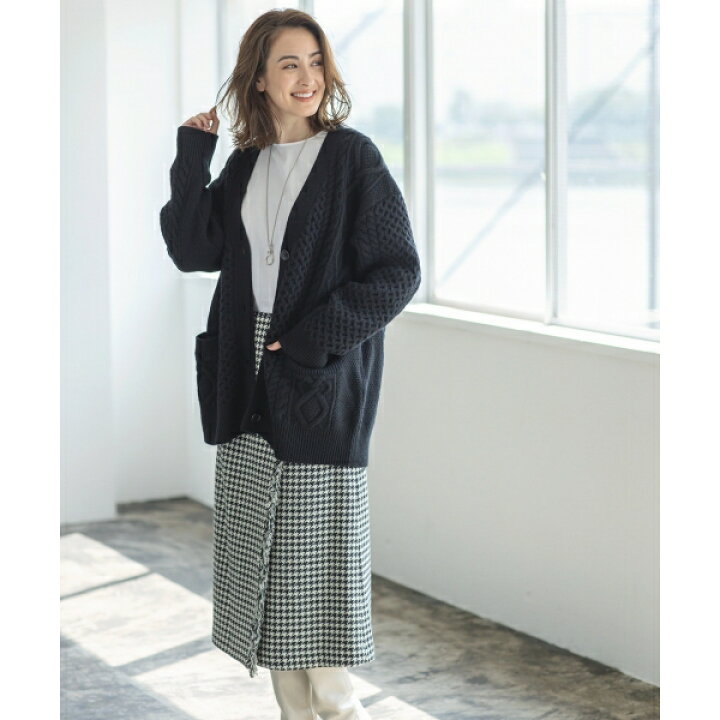 楽天市場】【中村アンさん着用】アランパターンバルキーニット 
