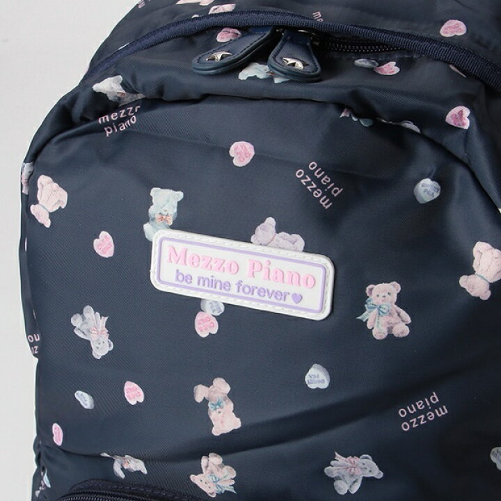 楽天市場】ハート×クマちゃん総柄リュック／メゾピアノジュニア（mezzo 