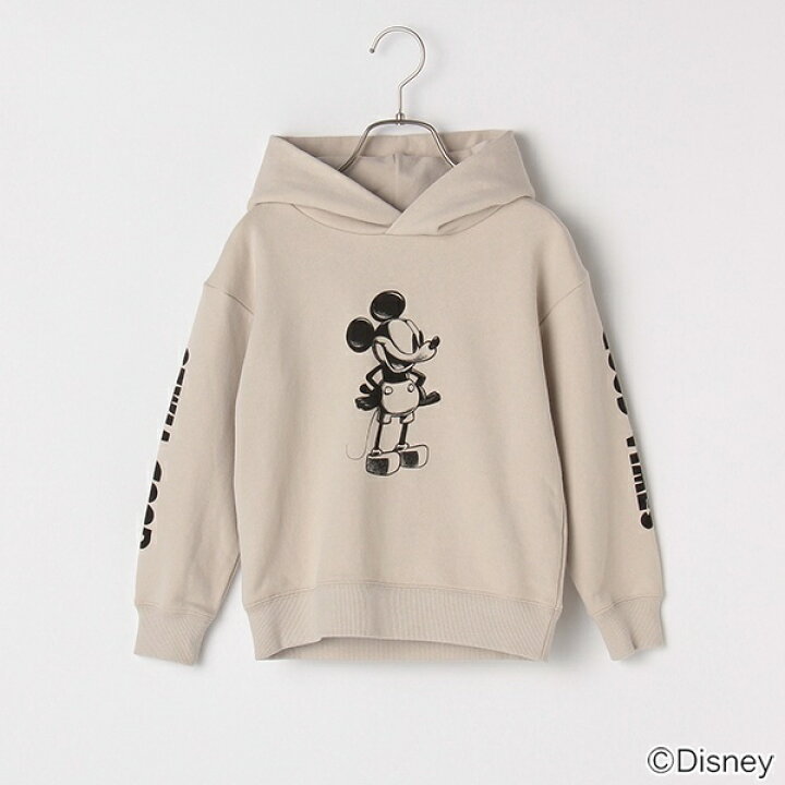 楽天市場 Disney 裏毛 ミッキーマウスデザイン 手書き風バックロゴパーカー ビールーム キッズ B Room 丸井 マルイ 楽天市場店