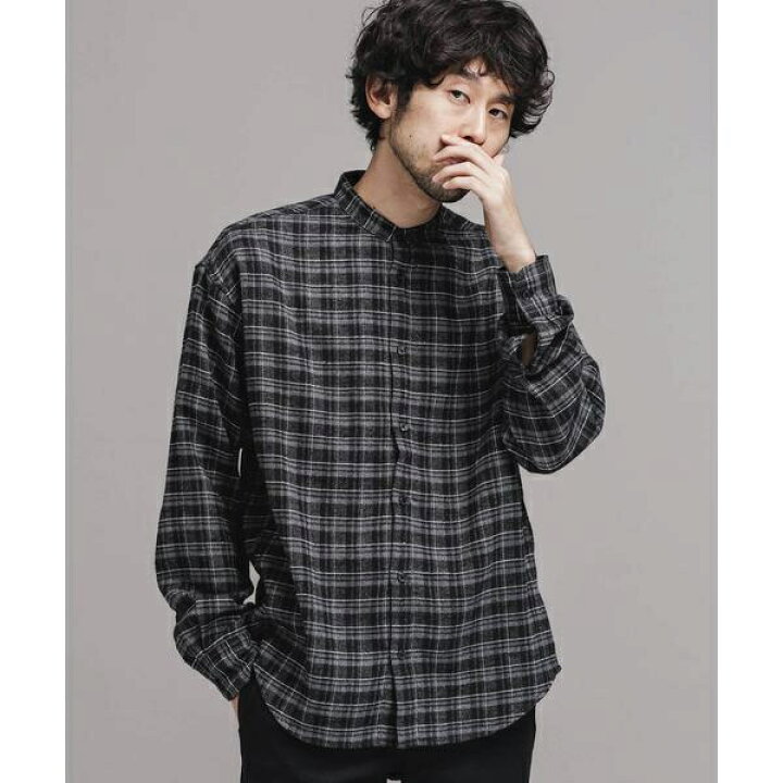 楽天市場 Fine Flannel バンドカラーチェックシャツ ナノユニバース 丸井 マルイ 楽天市場店 楽天市場 Fine Flannel バンドカラーチェックシャツ ナノユニバース 丸井 マルイ 楽天市場店