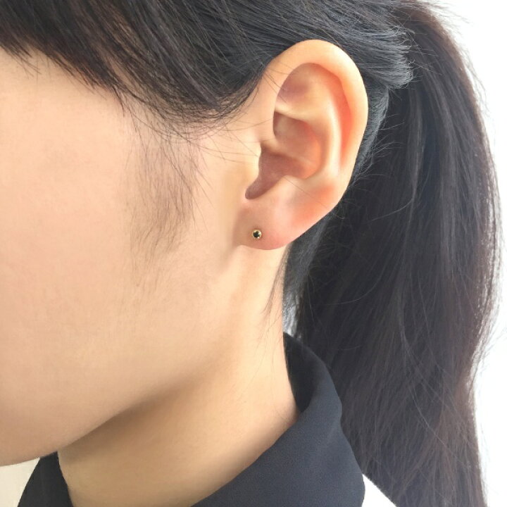 楽天市場】☆WEB限定☆[セカンドピアス] K18ブラックダイヤモンドミル 