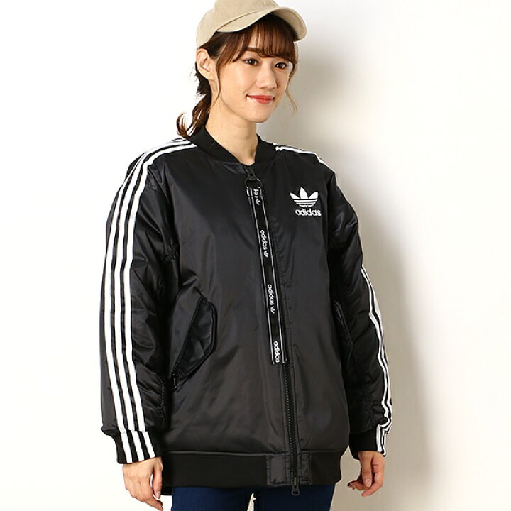 楽天市場】【adidas Originals】LONG BOMBER JACKET ロングボンバー 