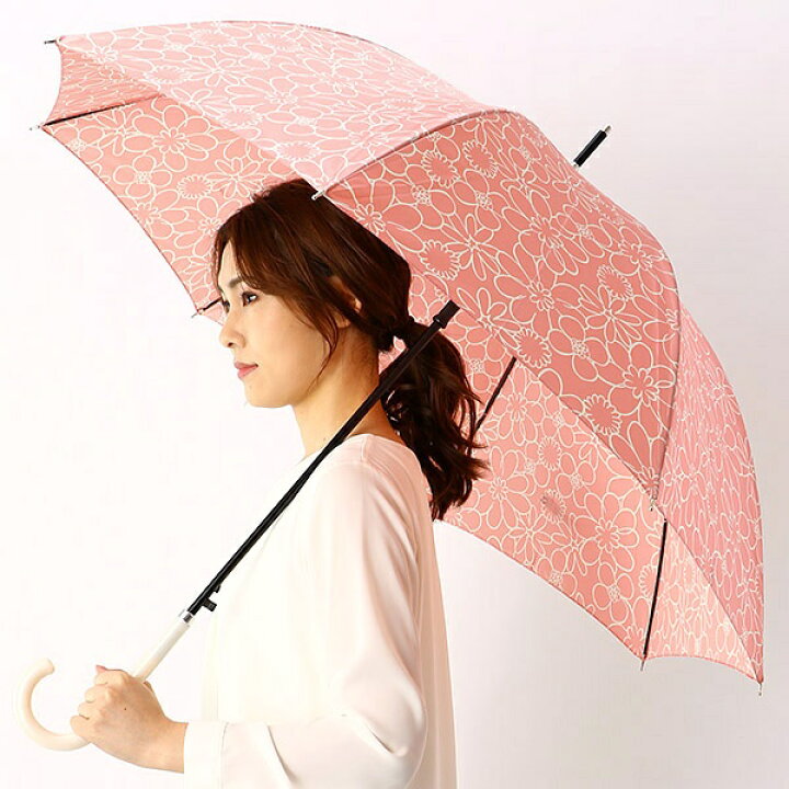 楽天市場】雨傘（ジャンプ傘）【耐風】花柄（レディース）／ビバユー 