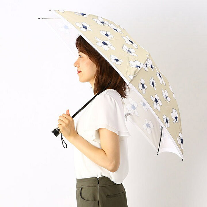 楽天市場 雨傘 3段 折りたたみ ミニ 楽々開閉 グラス骨 花柄 レディース ミラ ショーン 雑貨 Mila Schon 丸井 マルイ 楽天市場店