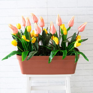 造花プランター フラワープランター フラワーアレンジメント フェイクグリーン 店舗装飾 ディスプレイ パチンコ店 工事現場 住宅展示場 モデルハウス ショールーム 春装飾 グリーン/PF364 造