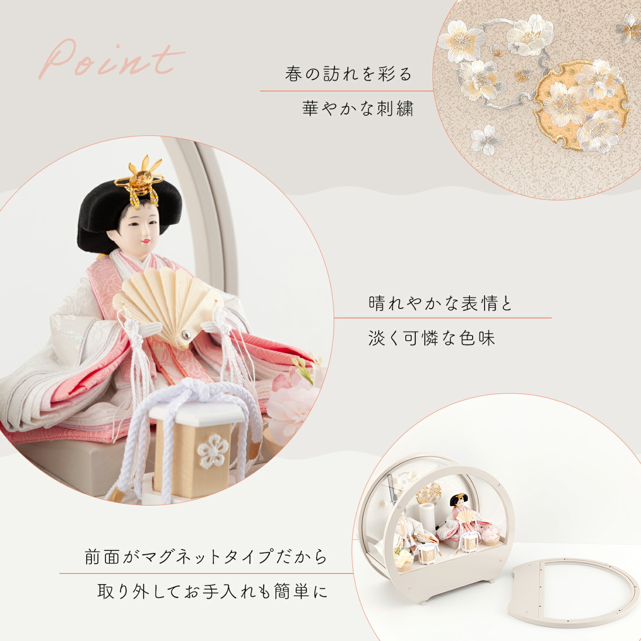 フラワーステッチラウンドPoint
