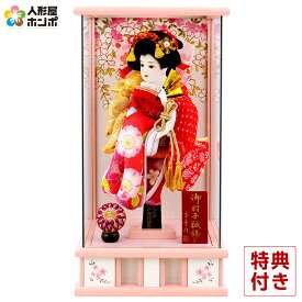 羽子板 コンパクト おしゃれ ケース飾り 羽子板 初正月 パノラマ姫桜 10号 ピンク h281-mmcp-hime10p 羽子板 初 正月 女の子 初節句 お正月飾り 人形屋ホンポ