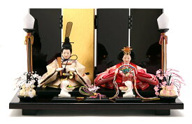 雛人形 コンパクト ひな人形 雛 親王飾り 平飾り 雅泉作 雛爛漫 【2025年度新作】 h293-fzcp-47st10